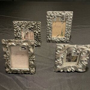 Elegant Silver Photo Frame Set